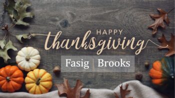 Happy Thanksgiving From Fasig | Brooks