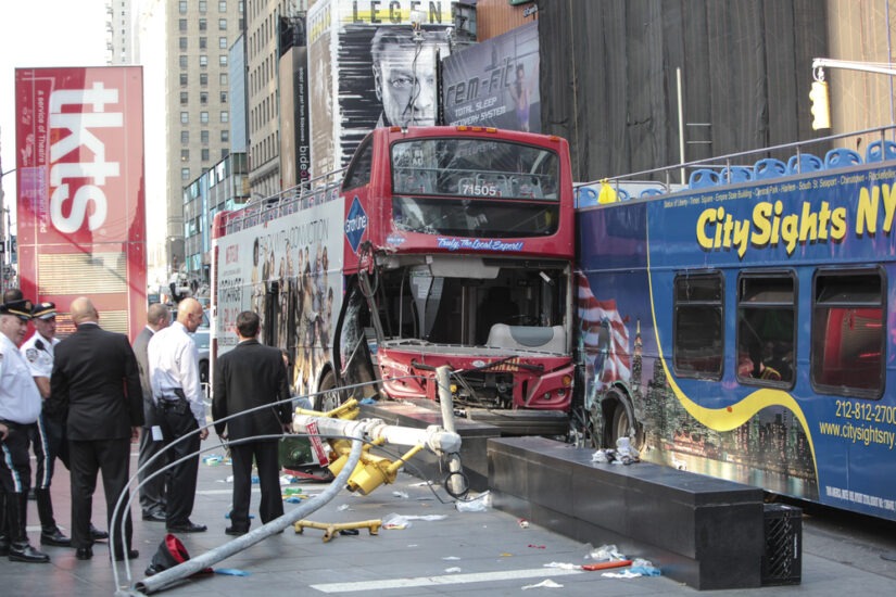Photo of bus accident