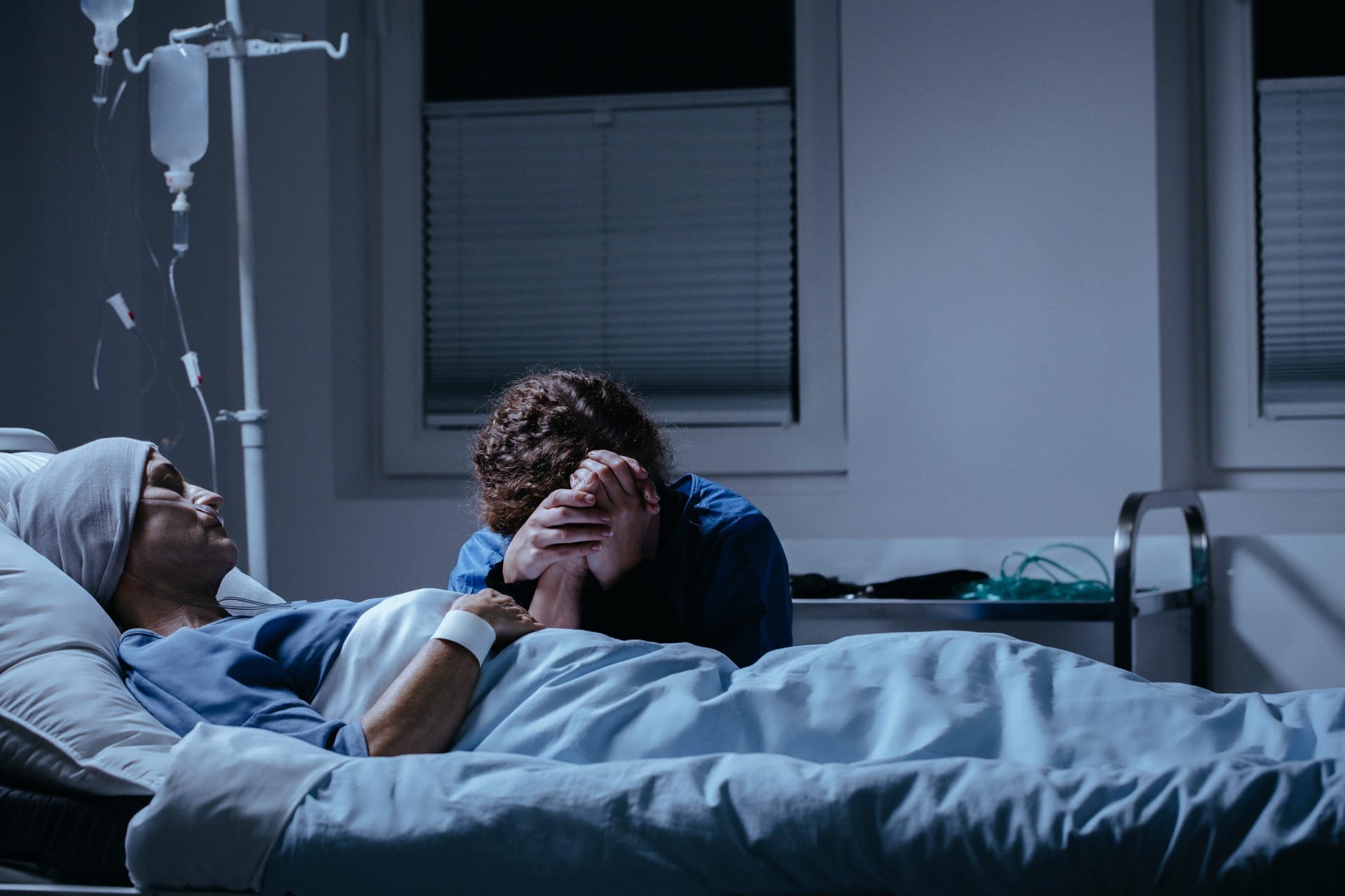 photo of person in hospital bed