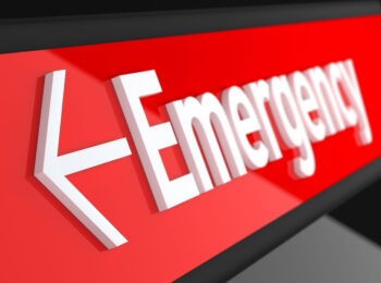 large-red-emergency-sign