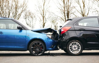 Aftermath Of A Car Accident Where One Vehicle Was Backing Up